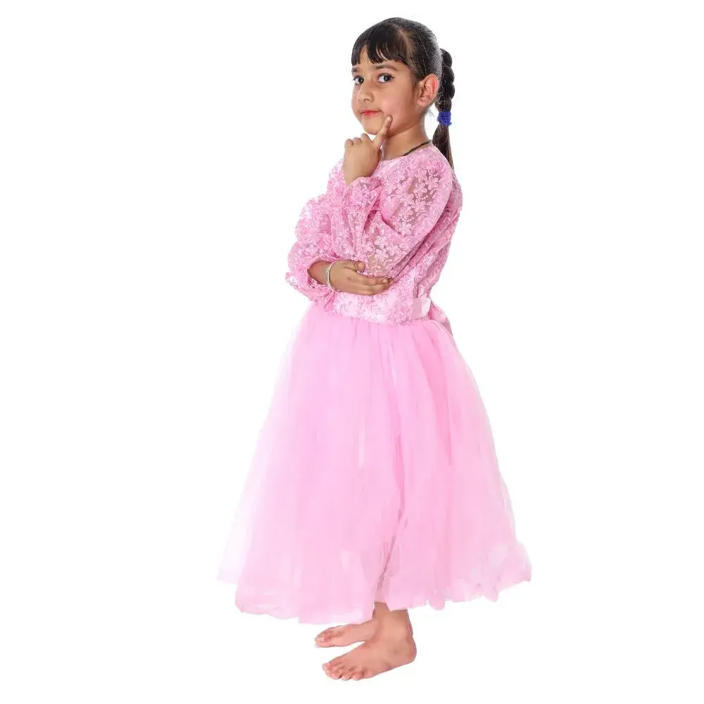 Pink Western Dance Frock Fancy Dress Costume Pink Western Dance Frock Fancy Dress Costume
