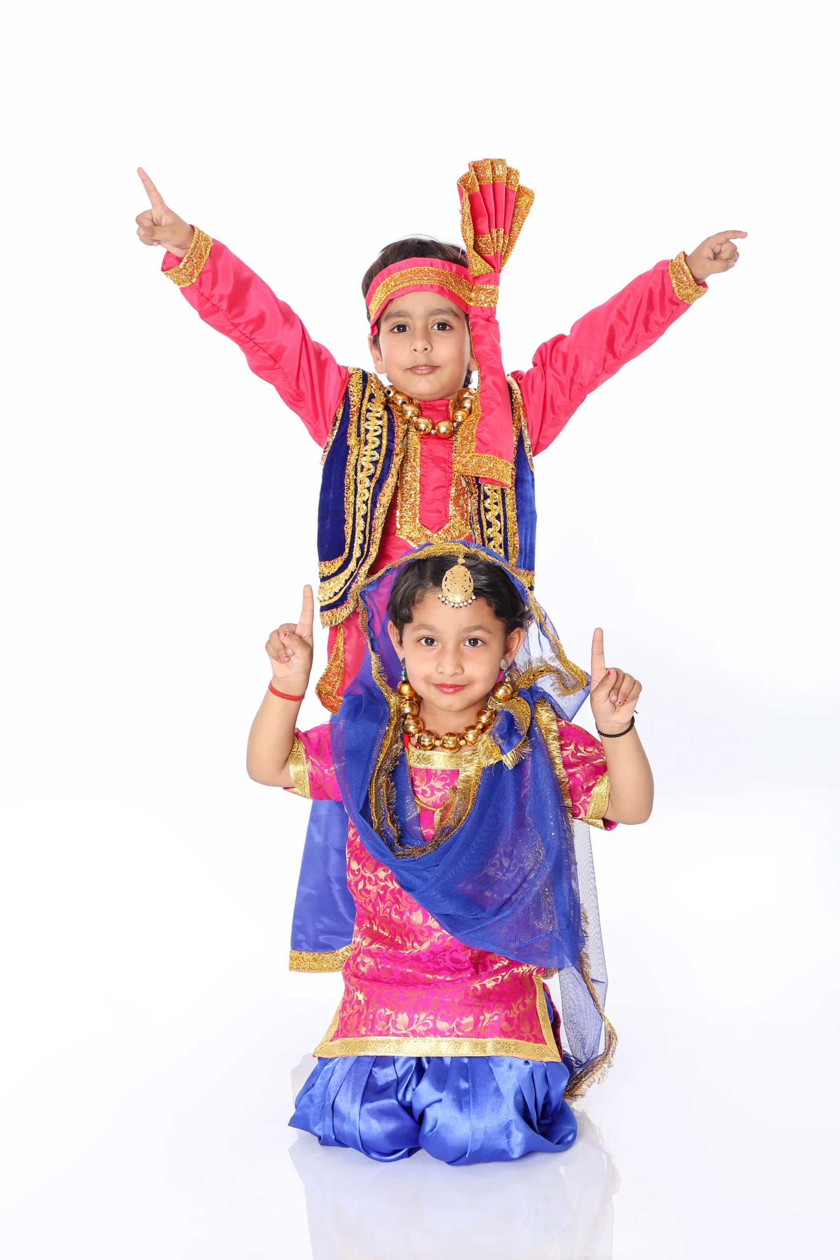 Punjabi Fancy Dress Costume for Boys & Girls Front