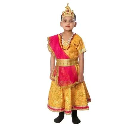 Radha Fancy Dress Costume In Yellow