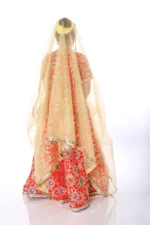 Radha Rani Fancy Dress Lehenga Golden Red