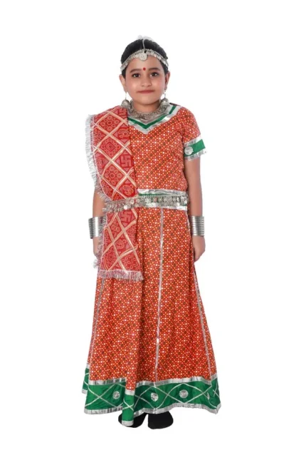 Rajasthani Dance Fancy Dress Costume