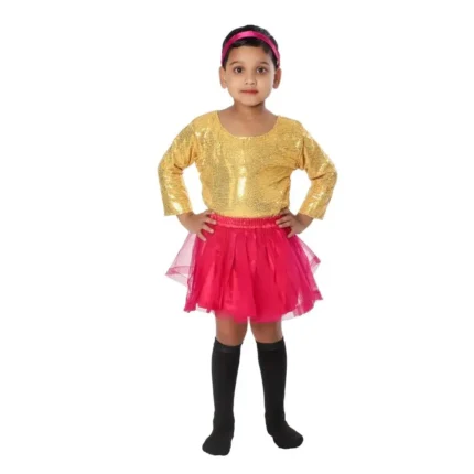 Western Dance Skirt Top Fancy Dress Costume For Girls