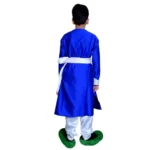Boys Kathak Dance Dress in Royal Blue & White