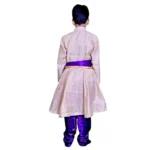 Boys Kathak Fancy Dress Costume in White & Royal Blue