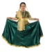 Kathak Dance Dress Costume For Girls Green back