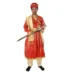 Mughal King Fancy Dress Costume For Boys red