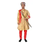 Mughal King Fancy Dress Costume Red