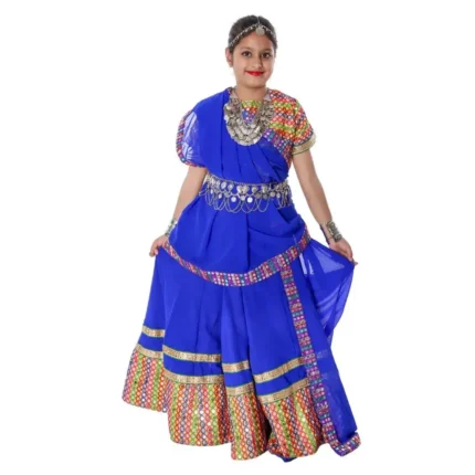 Rajasthani Dance Lehenga Choli Dress For Girls