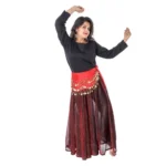 Stylish Western Dance Long Skirt Top Dress For Girls