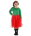 Western Dance Fancy Dress Skirt-Top For Girls