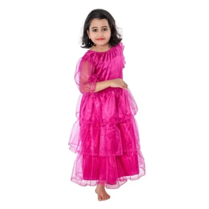 Western Dance Frock Costume Purple For Girls