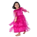 Western Dance Frock Costume Purple For Girls