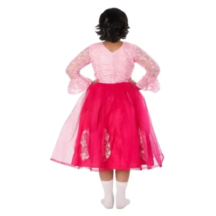Western Dance Frock For Girls Baby Pink