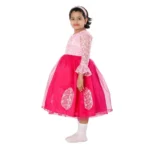 Western Dance Frock For Girls Baby Pink