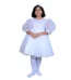 Western Frock Fancy Dress Costume For Girls in White