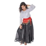 Western Long Skirt-Top Dance Costume For Girls